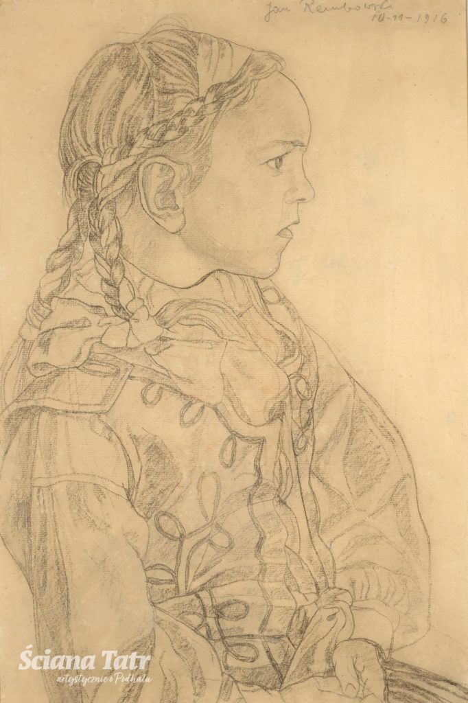 Jan Rembowski, Portret dziewczynki - Portret córki (?), 10 listopada 1916, Muzeum Tatrzańskie w Zakopanem