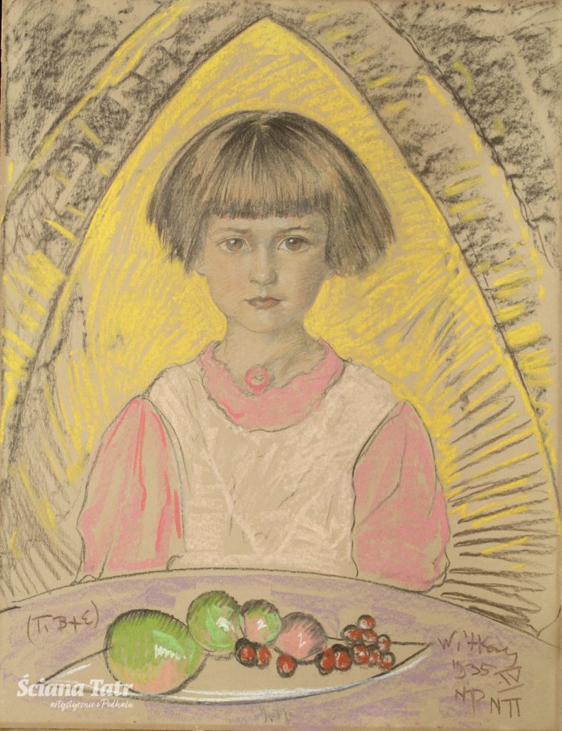 Stanisław Ignacy Witkiewicz, Portret Eugenii Fedorowicz, kwiecień 1935, Muzeum Tatrzańskie w Zakopanem