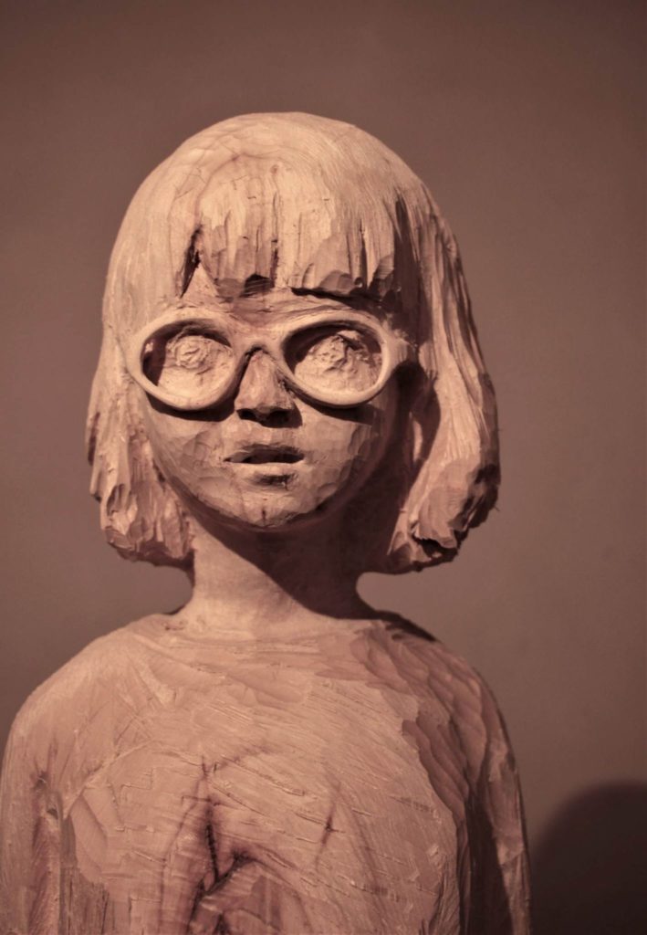 Maria Cukier, Trzy lata, 2021, drewno, 100x30x30 cm