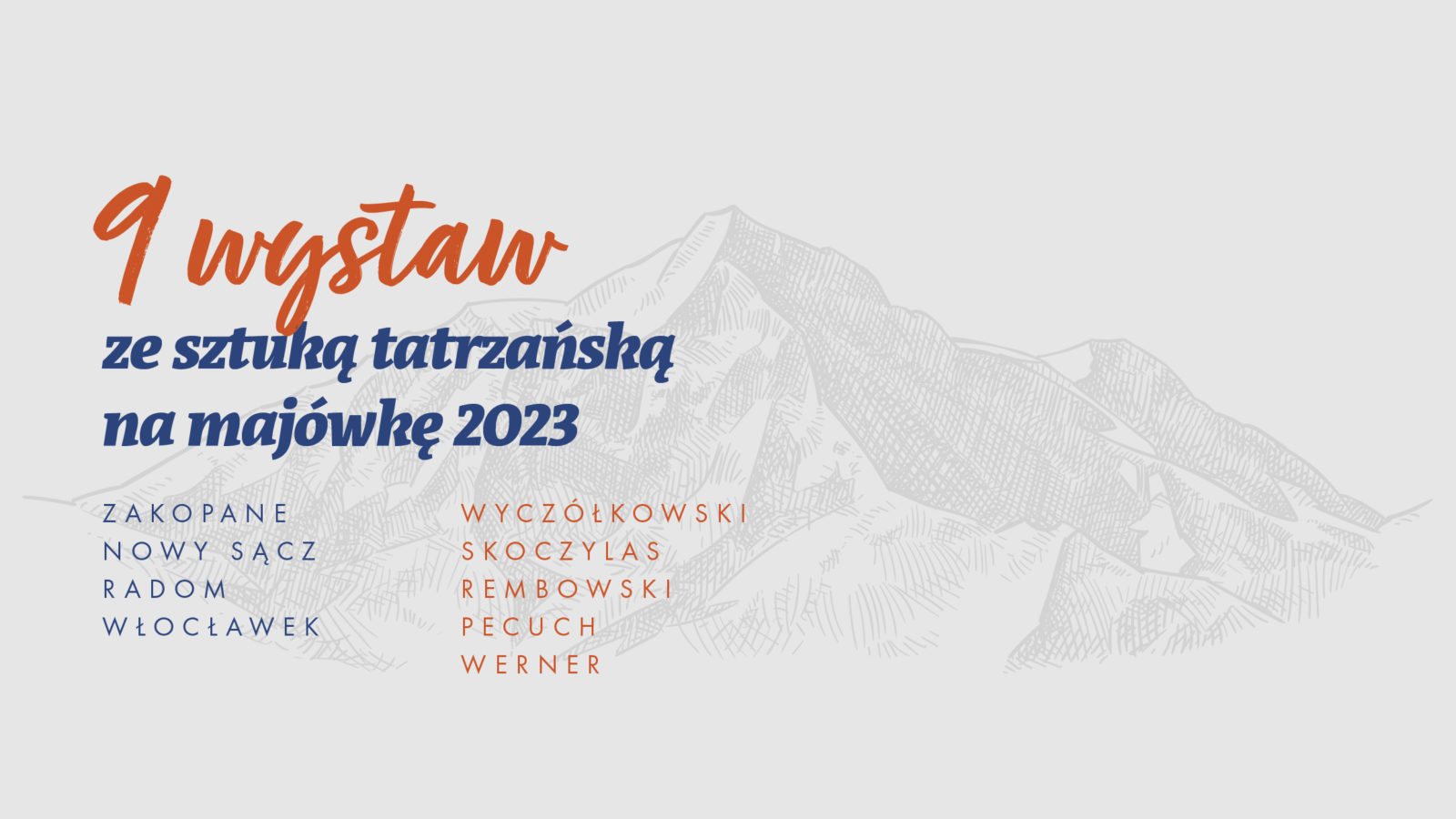 Obrazek wpisu - 9 wystaw ze sztuką tatrzańską na majówkę 2023