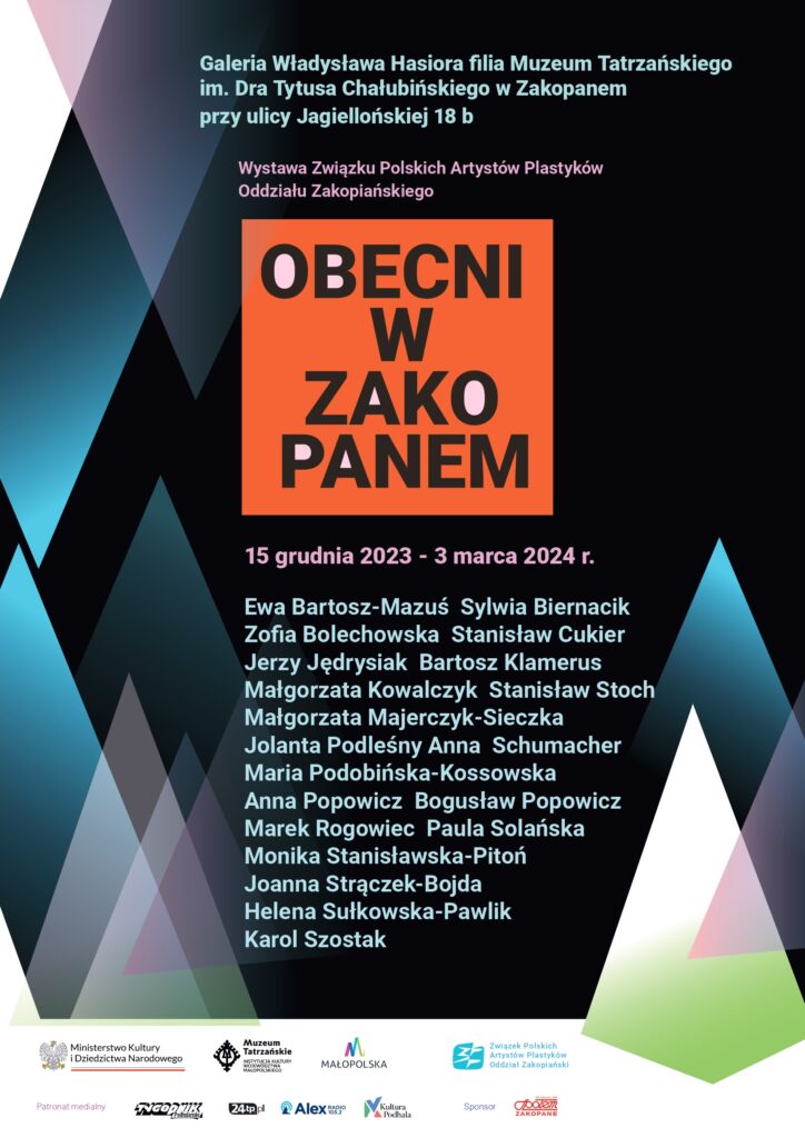 plakat wystawy "Obecni w Zakopanem"